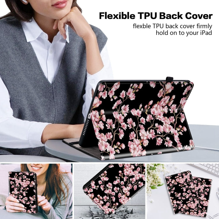 For Huawei MatePad SE 10.4 Crystal Texture Painted Leather Smart Tablet Case(Plum Bossom) - Huawei by PMC TechLife | Online Shopping South Africa | PMC TechLife | Buy Now Pay Later Mobicred