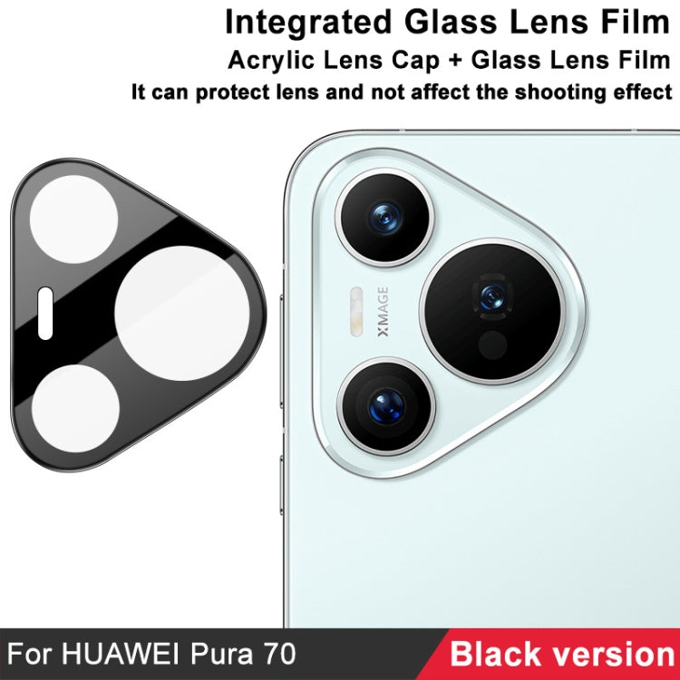 For Huawei Pura 70 imak High Definition Integrated Glass Lens Film Black Version - For Huawei by imak | Online Shopping South Africa | PMC Jewellery | Buy Now Pay Later Mobicred