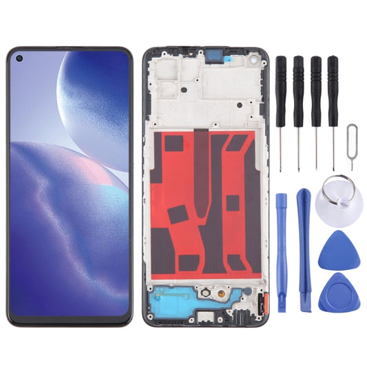 For OPPO A95 5G Original AMOLED LCD Screen Digitizer Full Assembly with Frame - LCD Screen by PMC Jewellery | Online Shopping South Africa | PMC Jewellery