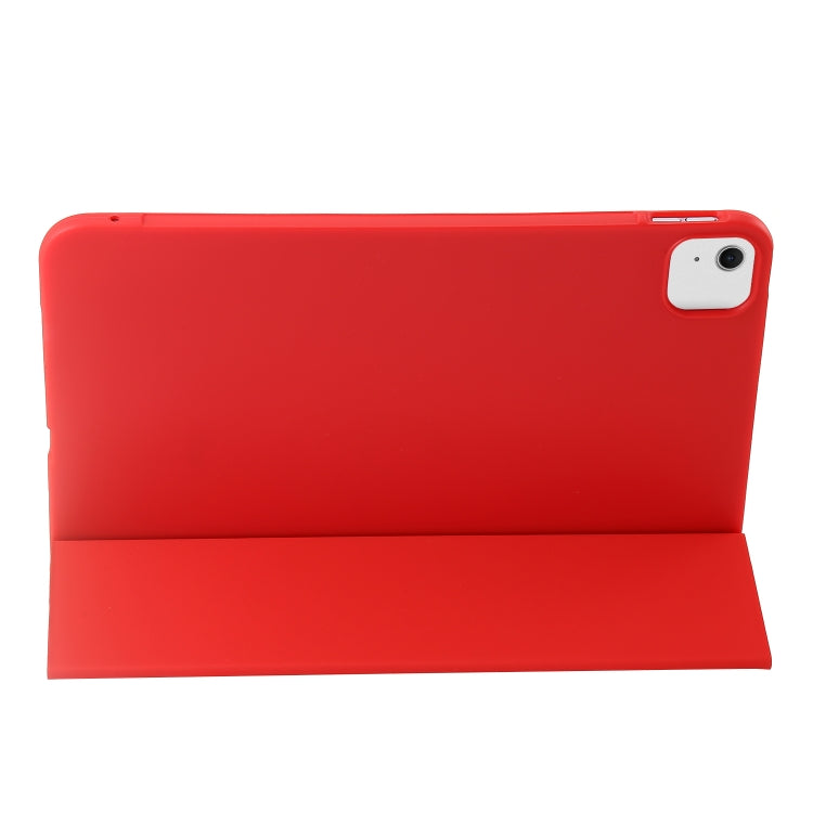 For iPad Air 11 2024 Three-fold Holder Flip Tablet Leather Case(Red) - iPad Air 11 2024 Cases by PMC Jewellery | Online Shopping South Africa | PMC Jewellery | Buy Now Pay Later Mobicred