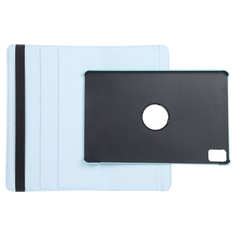 For iPad Pro 13 2024 360 Degree Rotation Litchi Texture Leather Tablet Case with Holder(Sky Blue) - iPad Pro 13 2024 Cases by PMC TechLife | Online Shopping South Africa | PMC TechLife | Buy Now Pay Later Mobicred