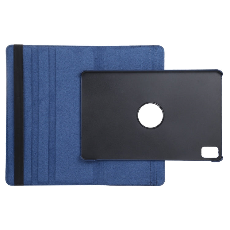 For iPad Air 13 2024 360 Degree Rotation Litchi Texture Leather Tablet Case with Holder(Dark Blue) - iPad Air 13 2024 Cases by PMC Jewellery | Online Shopping South Africa | PMC Jewellery | Buy Now Pay Later Mobicred