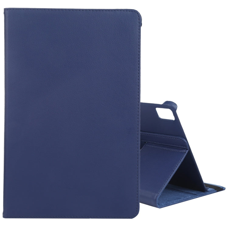 For iPad Air 11 2024 360 Degree Rotation Litchi Texture Leather Tablet Case with Holder(Dark Blue) - iPad Air 11 2024 Cases by PMC Jewellery | Online Shopping South Africa | PMC Jewellery | Buy Now Pay Later Mobicred