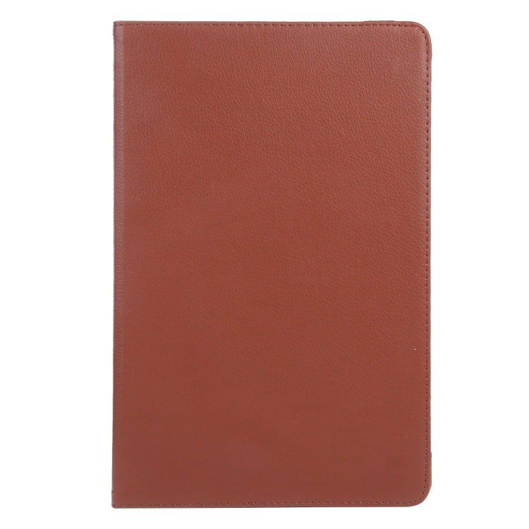 For iPad Pro 11 2024 360 Degree Rotation Litchi Texture Leather Tablet Case with Holder(Brown) - iPad Pro 11 2024 Cases by PMC Jewellery | Online Shopping South Africa | PMC Jewellery | Buy Now Pay Later Mobicred