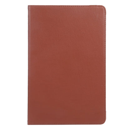 For iPad Pro 11 2024 360 Degree Rotation Litchi Texture Leather Tablet Case with Holder(Brown) - iPad Pro 11 2024 Cases by PMC Jewellery | Online Shopping South Africa | PMC Jewellery | Buy Now Pay Later Mobicred