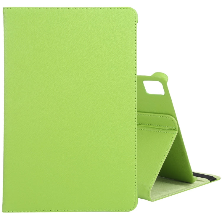 For iPad Pro 11 2024 360 Degree Rotation Litchi Texture Leather Tablet Case with Holder(Green) - iPad Pro 11 2024 Cases by PMC TechLife | Online Shopping South Africa | PMC TechLife | Buy Now Pay Later Mobicred