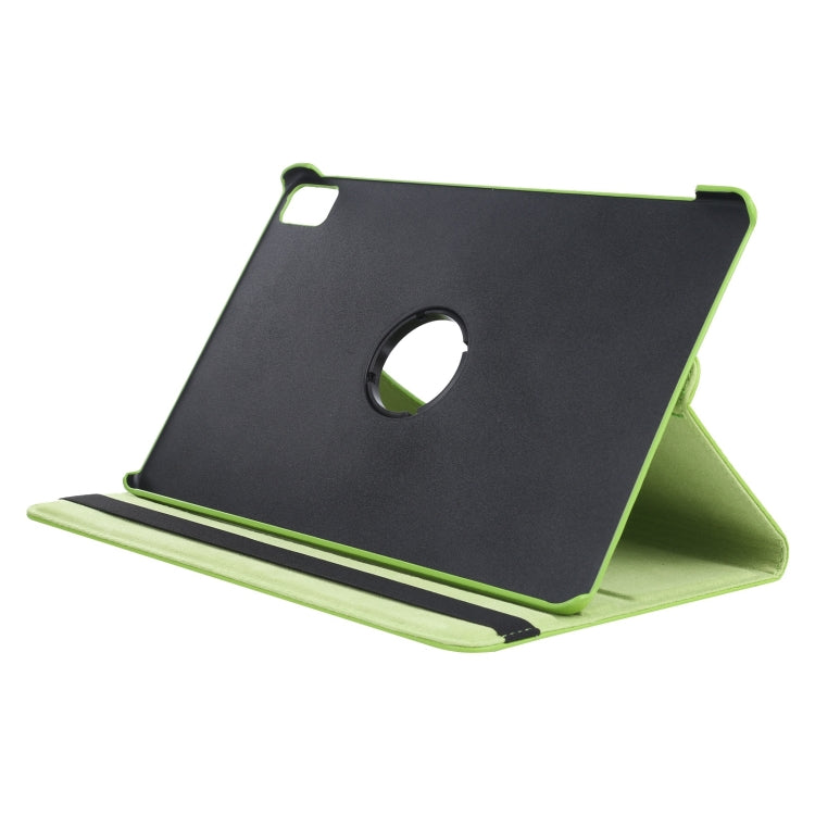 For iPad Pro 11 2024 360 Degree Rotation Litchi Texture Leather Tablet Case with Holder(Green) - iPad Pro 11 2024 Cases by PMC TechLife | Online Shopping South Africa | PMC TechLife | Buy Now Pay Later Mobicred