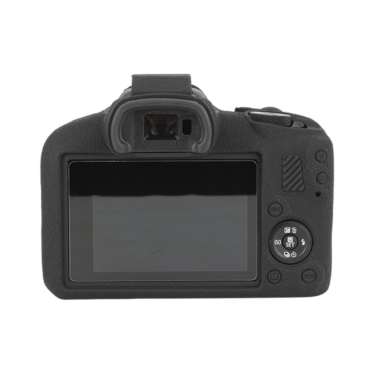 For Canon EOS R100 Litchi Texture Soft Silicone Protective Case(Black) - Protective Case by PMC TechLife | Online Shopping South Africa | PMC TechLife | Buy Now Pay Later Mobicred