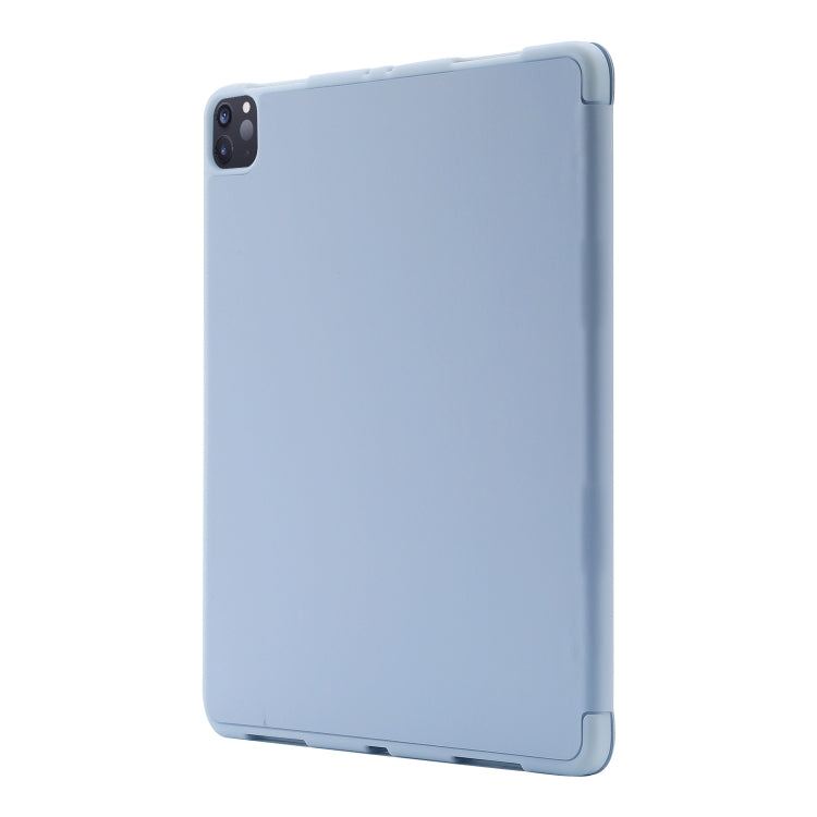 For iPad Pro 11 2024 Skin Feel Tri-fold Leather Tablet Case with Pen Slot(Light Blue) - iPad Pro 11 2024 Cases by PMC Jewellery | Online Shopping South Africa | PMC Jewellery | Buy Now Pay Later Mobicred