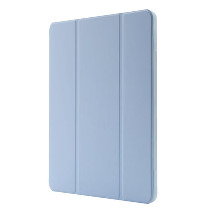 For iPad Air 13 2024 Skin Feel Tri-fold Leather Tablet Case with Pen Slot(Light Blue) - iPad Air 13 2024 Cases by PMC Jewellery | Online Shopping South Africa | PMC Jewellery | Buy Now Pay Later Mobicred