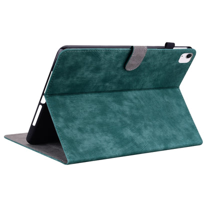 For iPad Air 11 2024 Embossed Tiger Pattern Leather Tablet Case(Dark Green) - iPad Air 11 2024 Cases by PMC Jewellery | Online Shopping South Africa | PMC Jewellery | Buy Now Pay Later Mobicred