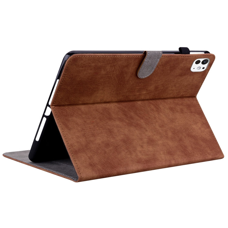 For iPad Pro 11 2024 Embossed Tiger Pattern Leather Tablet Case(Brown) - iPad Pro 11 2024 Cases by PMC TechLife | Online Shopping South Africa | PMC TechLife | Buy Now Pay Later Mobicred