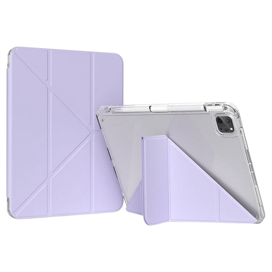 For iPad Pro 11 2024 GEBEI Deformation Leather Tablet Case(Purple) - iPad Pro 11 2024 Cases by GEBEI | Online Shopping South Africa | PMC Jewellery | Buy Now Pay Later Mobicred