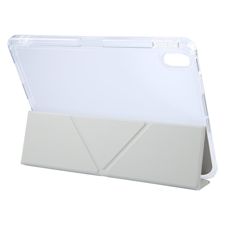 For iPad Pro 13 2024 GEBEI Deformation Leather Tablet Case(Grey) - iPad Pro 13 2024 Cases by GEBEI | Online Shopping South Africa | PMC TechLife | Buy Now Pay Later Mobicred