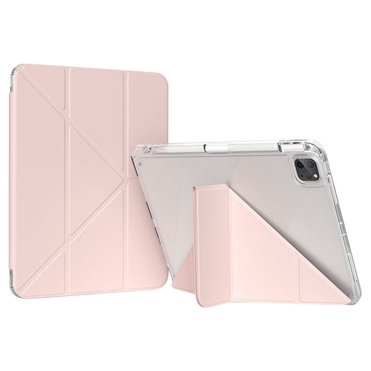 For iPad Pro 13 2024 GEBEI Deformation Leather Tablet Case(Pink) - iPad Pro 13 2024 Cases by GEBEI | Online Shopping South Africa | PMC Jewellery | Buy Now Pay Later Mobicred