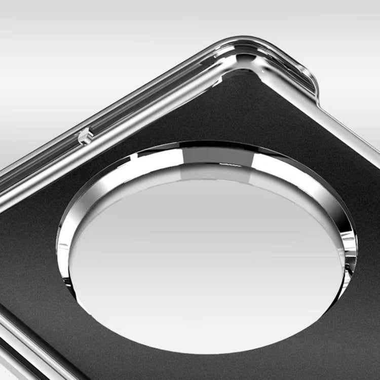 For Huawei Mate X3 Integrated Plating PC Leather Texture Full Coverage Fold Shockproof Phone Case(Black) - Huawei Cases by PMC TechLife | Online Shopping South Africa | PMC TechLife | Buy Now Pay Later Mobicred