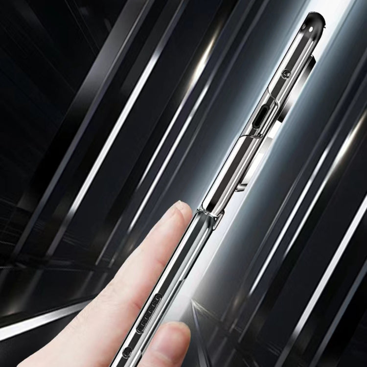 For Huawei Mate X5 Integrated Plating PC Leather Texture Full Coverage Fold Shockproof Phone Case(Orange) - Huawei Cases by PMC TechLife | Online Shopping South Africa | PMC TechLife | Buy Now Pay Later Mobicred