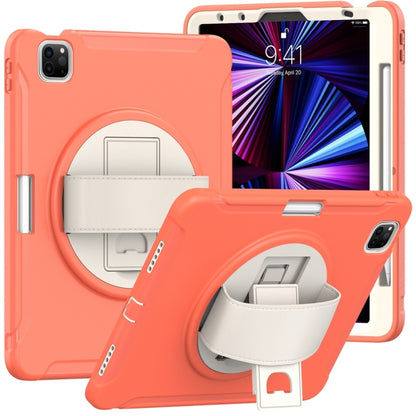 For iPad Pro 11 2024 Spider Wheel Silicone Hybrid PC Tablet Case(Coral Orange) - iPad Pro 11 2024 Cases by PMC Jewellery | Online Shopping South Africa | PMC Jewellery | Buy Now Pay Later Mobicred