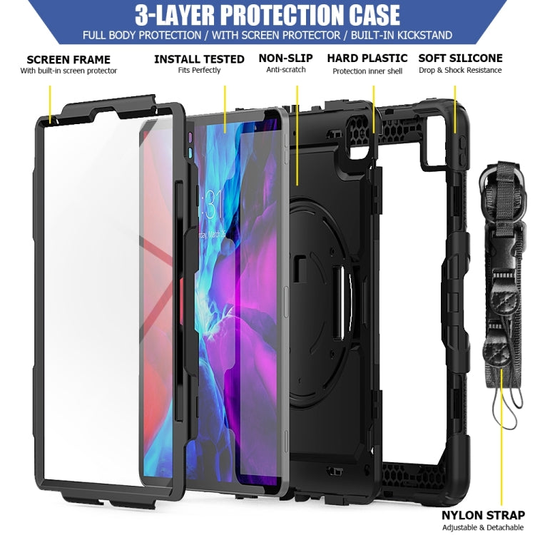 For iPad Pro 13 2024 Silicone Hybrid PC Tablet Protective Case(Black) - iPad Pro 13 2024 Cases by PMC TechLife | Online Shopping South Africa | PMC TechLife | Buy Now Pay Later Mobicred