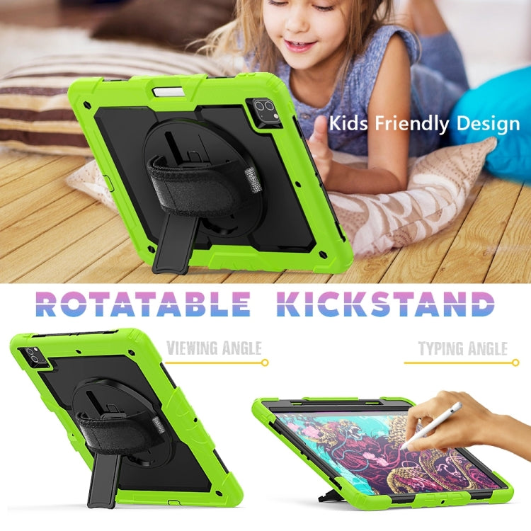 For iPad Pro 13 2024 Silicone Hybrid PC Tablet Protective Case(Black+Yellow Green) - free shipping - PMC TechLife - Order now!