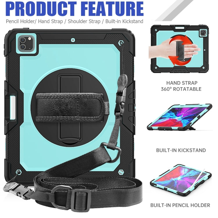 For iPad Pro 13 2024 Silicone Hybrid PC Tablet Protective Case(Light Blue+Black) - free shipping - PMC TechLife - Order now!