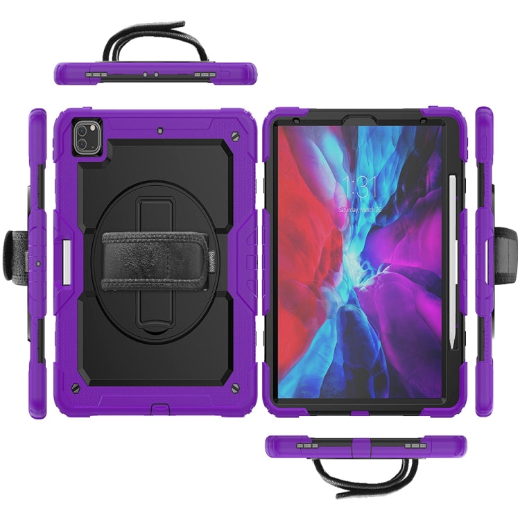 For iPad Pro 13 2024 Silicone + PC Tablet Protective Case(Purple+Black) - iPad Pro 13 2024 Cases by PMC TechLife | Online Shopping South Africa | PMC TechLife | Buy Now Pay Later Mobicred
