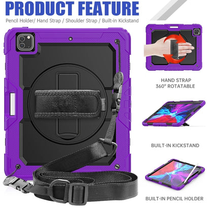 For iPad Pro 13 2024 Silicone + PC Tablet Protective Case(Purple+Black) - iPad Pro 13 2024 Cases by PMC Jewellery | Online Shopping South Africa | PMC Jewellery | Buy Now Pay Later Mobicred