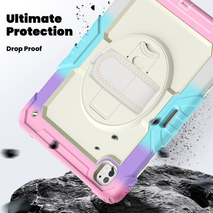 For iPad Pro 13 2024 Silicone Hybrid PC Tablet Protective Case(Rainbow Pink) - iPad Pro 13 2024 Cases by PMC Jewellery | Online Shopping South Africa | PMC Jewellery | Buy Now Pay Later Mobicred