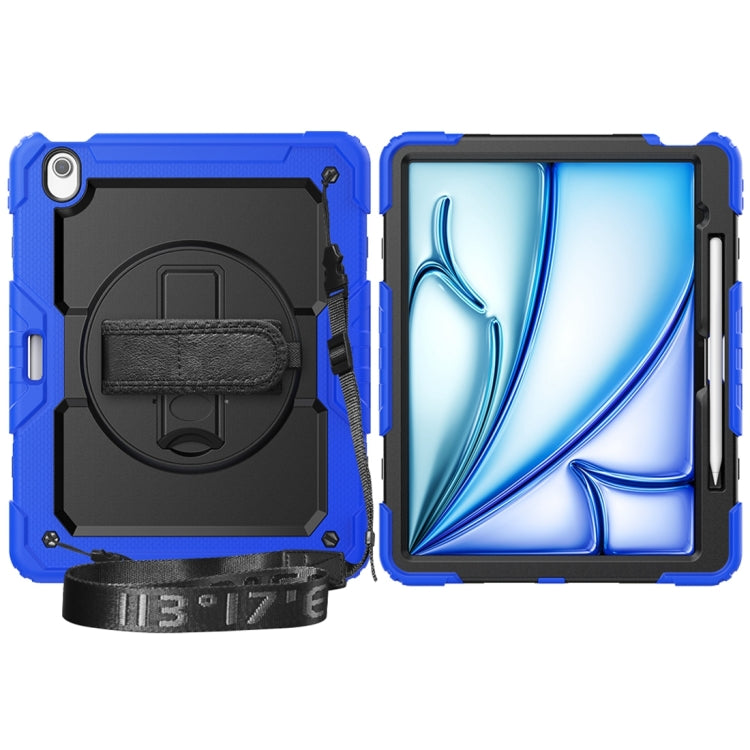 For iPad Air 13 2024 Silicone + PC Tablet Protective Case(Black+Dark Blue) - iPad Air 13 2024 Cases by PMC TechLife | Online Shopping South Africa | PMC TechLife | Buy Now Pay Later Mobicred