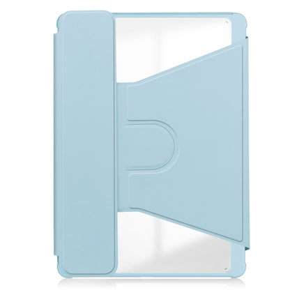 For iPad Pro 11 2024 Transparent Rotation Smart Leather Tablet Case with Keyboard(Sky Blue) - iPad Pro 11 2024 Cases by PMC Jewellery | Online Shopping South Africa | PMC Jewellery | Buy Now Pay Later Mobicred