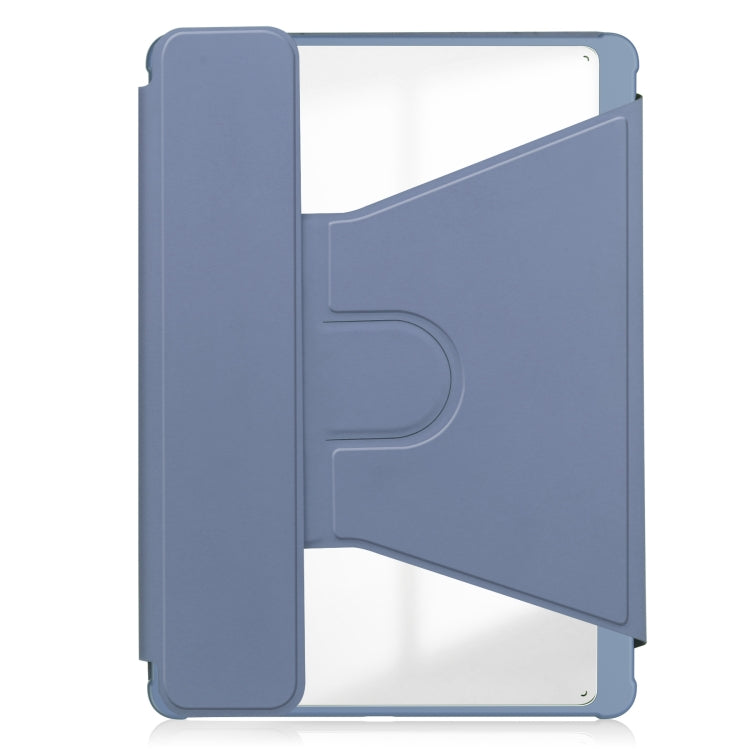 For iPad Air 11 2024 Transparent Rotation Smart Leather Tablet Case with Keyboard(Lavender) - iPad Air 11 2024 Cases by PMC Jewellery | Online Shopping South Africa | PMC Jewellery | Buy Now Pay Later Mobicred