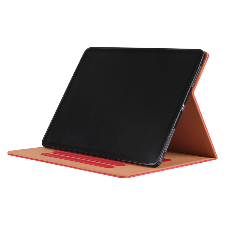 For iPad Pro 13 2024 Solid Color Metal Buckle Leather Smart Tablet Case(Red) - iPad Pro 13 2024 Cases by PMC Jewellery | Online Shopping South Africa | PMC Jewellery | Buy Now Pay Later Mobicred