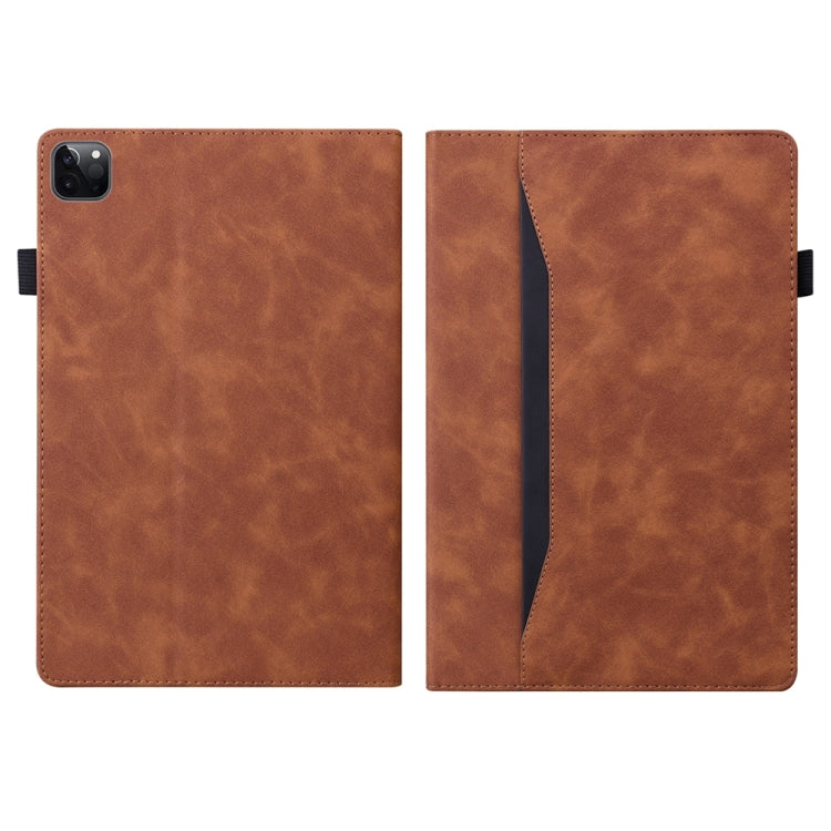 For iPad Pro 13 2024 Splicing Shockproof Leather Tablet Case(Brown) - iPad Pro 13 2024 Cases by PMC Jewellery | Online Shopping South Africa | PMC Jewellery | Buy Now Pay Later Mobicred