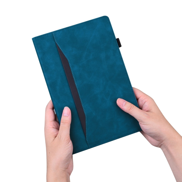 For iPad Pro 13 2024 Splicing Shockproof Leather Tablet Case(Blue) - iPad Pro 13 2024 Cases by PMC Jewellery | Online Shopping South Africa | PMC Jewellery | Buy Now Pay Later Mobicred