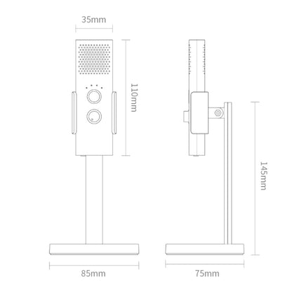 Xiaomi Youpin Yuemi USB Desktop Noise Reduction Wired Microphone(White) - Microphone by Xiaomi | Online Shopping South Africa | PMC Jewellery | Buy Now Pay Later Mobicred