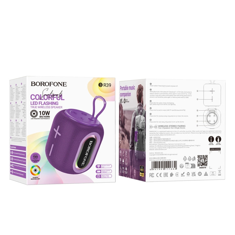 Borofone BR39 Portable Kaya Sports BT Speaker(Purple) - Desktop Speaker by Borofone | Online Shopping South Africa | PMC Jewellery | Buy Now Pay Later Mobicred