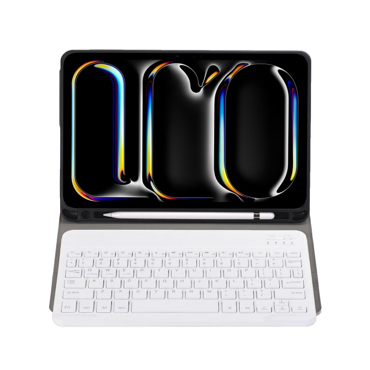For iPad Pro 11 2024 A13B Lambskin Texture Bluetooth Touch Keyboard Leather Tablet Case with Pen Slot(Rose Gold) - For iPad Pro by PMC TechLife | Online Shopping South Africa | PMC TechLife | Buy Now Pay Later Mobicred