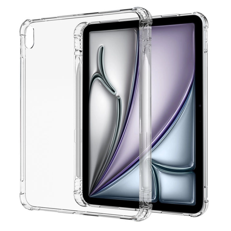 For iPad Air 13 2024 Highly Transparent TPU Full Thicken Corners Shockproof Protective Case with Pen Slot(Transparent) - iPad Air 13 2024 Cases by PMC Jewellery | Online Shopping South Africa | PMC Jewellery | Buy Now Pay Later Mobicred