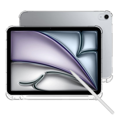 For iPad Air 13 2024 Highly Transparent TPU Full Thicken Corners Shockproof Protective Case with Pen Slot(Transparent) - iPad Air 13 2024 Cases by PMC Jewellery | Online Shopping South Africa | PMC Jewellery | Buy Now Pay Later Mobicred