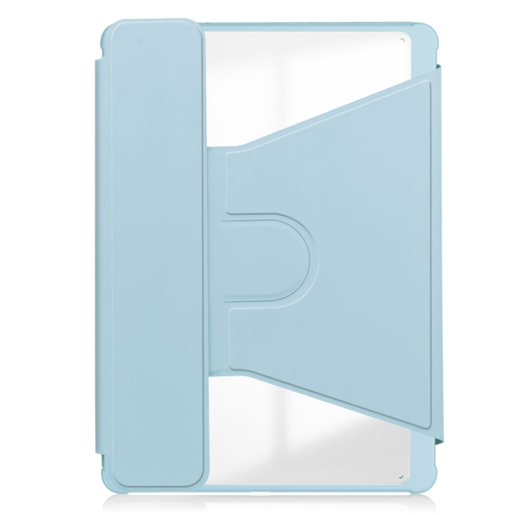 For iPad Pro 13 2024 Transparent Rotation Smart Leather Tablet Case(Sky Blue) - iPad Pro 13 2024 Cases by PMC TechLife | Online Shopping South Africa | PMC TechLife | Buy Now Pay Later Mobicred