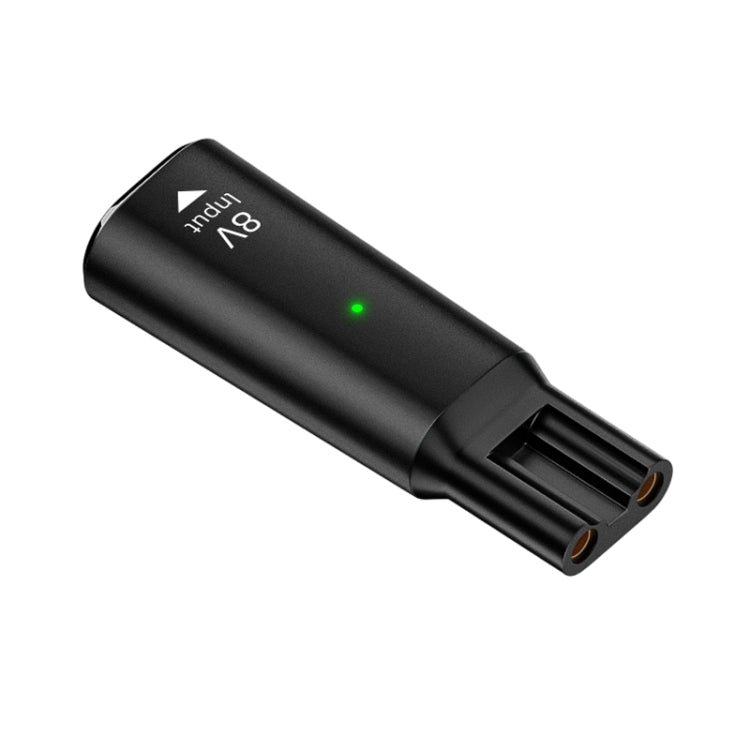 Shaver / Clipper Charging Adapter for Philips, Interface:Type-C to 8V Oval(Black) - Shavers Parts by PMC TechLife | Online Shopping South Africa | PMC TechLife | Buy Now Pay Later Mobicred