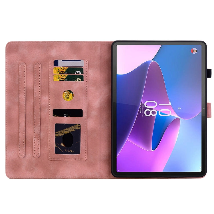 For Lenovo Tab P11 Gen 2 11.5 Lily Embossed Leather Tablet Case(Pink) - Lenovo by PMC TechLife | Online Shopping South Africa | PMC TechLife | Buy Now Pay Later Mobicred