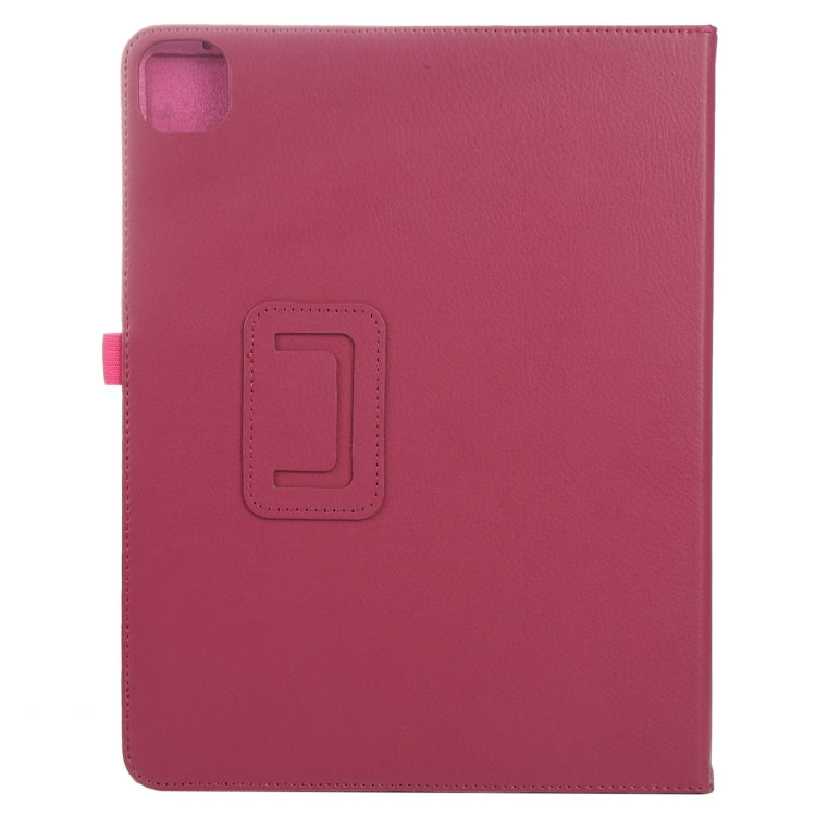 For iPad Air 11 2024 Litchi Texture Solid Color Leather Tablet Case(Rose Red) - iPad Air 11 2024 Cases by PMC Jewellery | Online Shopping South Africa | PMC Jewellery | Buy Now Pay Later Mobicred