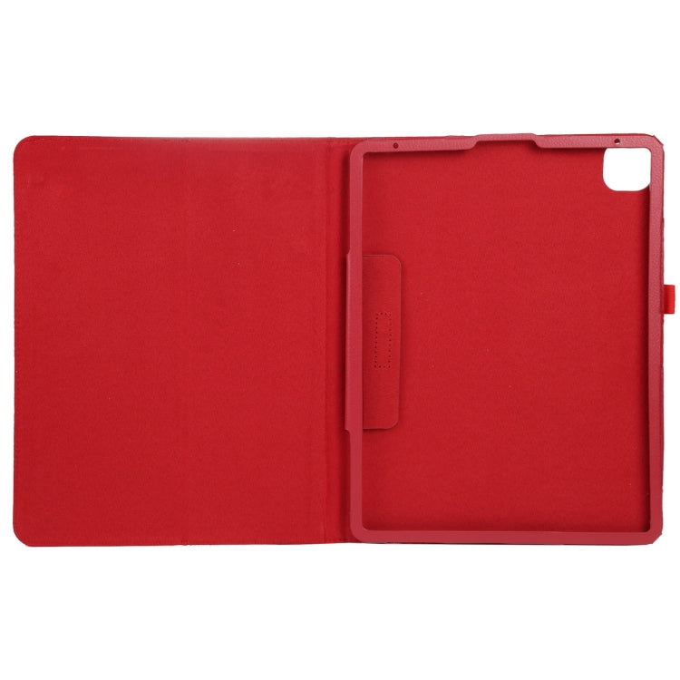 For iPad Pro 11 2024 Litchi Texture Solid Color Leather Tablet Case(Red) - iPad Pro 11 2024 Cases by PMC TechLife | Online Shopping South Africa | PMC TechLife | Buy Now Pay Later Mobicred