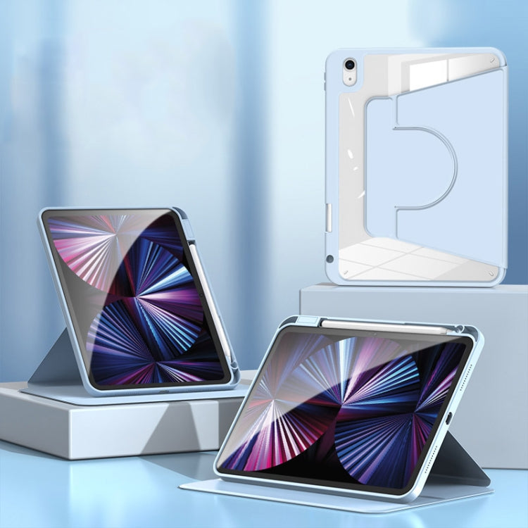 For iPad Pro 13 2024 2 in 1 Acrylic Split Rotating Leather Tablet Case(Ice Blue) - iPad Pro 13 2024 Cases by PMC TechLife | Online Shopping South Africa | PMC TechLife | Buy Now Pay Later Mobicred