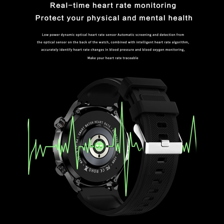 DK67 1.53 inch IP67 BT 5.0 Fitness Sport Smart Watch, Support Bluetooth Call / Sleep / Blood Oxygen / Heart Rate / Blood Pressure Health Monitor(Silver) - Smart Watches by PMC Jewellery | Online Shopping South Africa | PMC Jewellery | Buy Now Pay Later Mobicred