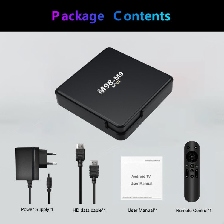 M98-M9 Quad-core ARM Cortex-A53 WiFi Bluetooth 4K HD Android TV Box, RAM:2GB+8GB(AU Plug) - Allwinner H3 by PMC TechLife | Online Shopping South Africa | PMC TechLife | Buy Now Pay Later Mobicred