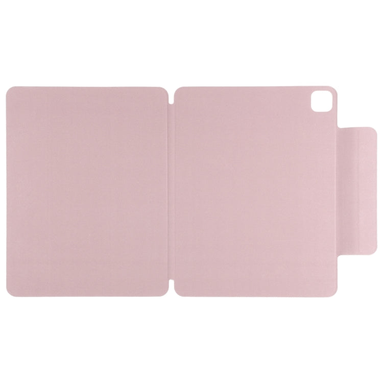 For iPad Pro 13 2024 Double-sided Clip Fixed Buckle Magnetic PU Leather Smart Tablet Case(Rose Gold) - iPad Pro 13 2024 Cases by PMC TechLife | Online Shopping South Africa | PMC TechLife | Buy Now Pay Later Mobicred