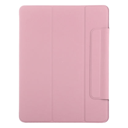 For iPad Air 11 2024 Double-sided Clip Fixed Buckle Magnetic PU Leather Smart Tablet Case(Light Pink) - iPad Air 11 2024 Cases by PMC Jewellery | Online Shopping South Africa | PMC Jewellery | Buy Now Pay Later Mobicred
