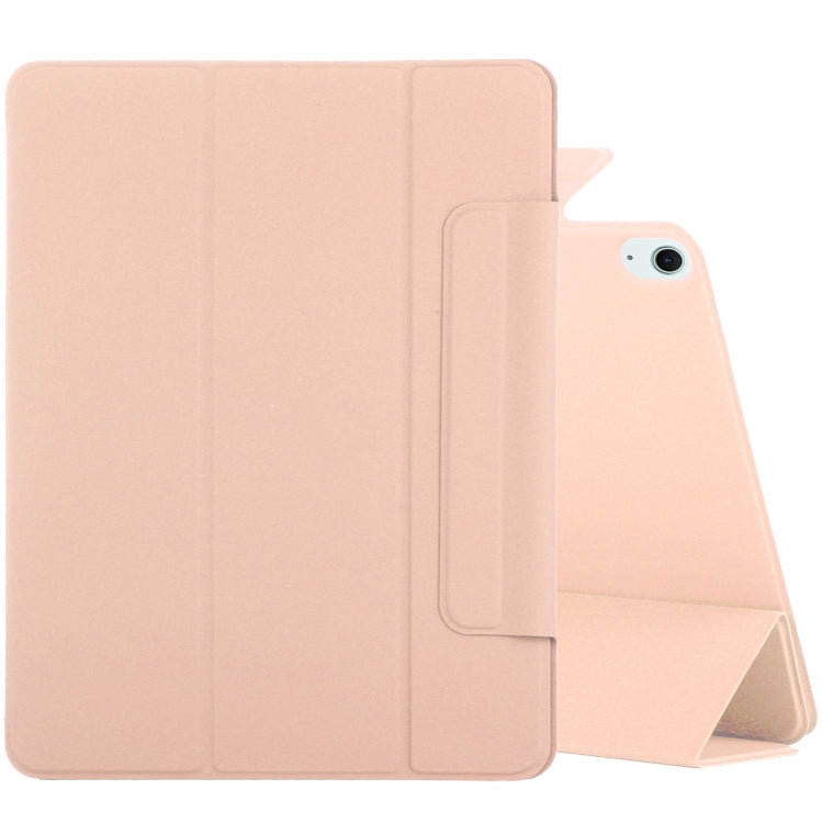 For iPad Air 11 2025 / 2024 Double-sided Clip Fixed Buckle Magnetic PU Leather Smart Tablet Case(Gold) - iPad Air 11 2025 / 2024 Cases by PMC TechLife | Online Shopping South Africa | PMC TechLife | Buy Now Pay Later Mobicred